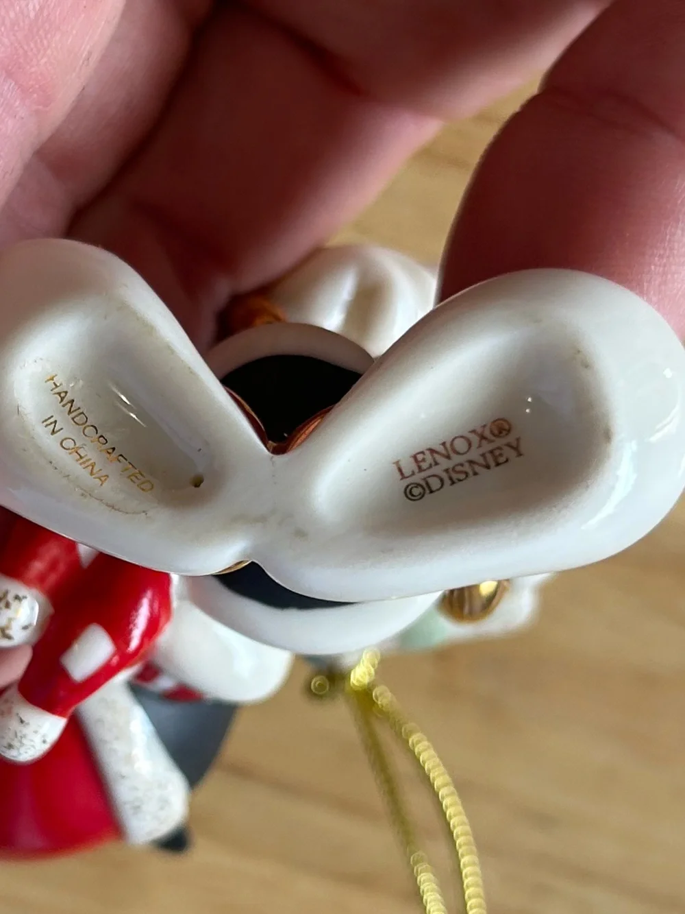 Lenox Mickey Mouse Holiday Ornament - White, Black, Red, Gold, Pink, Green